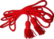 Red Wool Bugle Cord