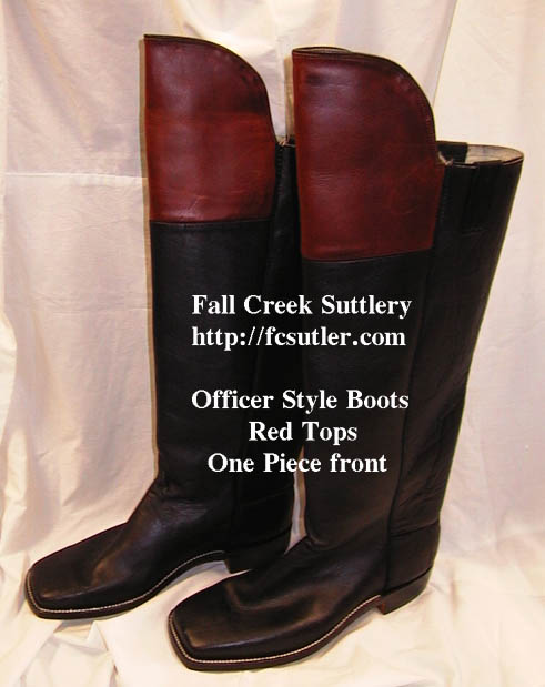 Details about   Black leather Officer Boots Men's Size 11EE Civil War Reenactment CABOOTS 